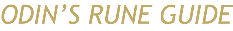 ODIN’S RUNE GUIDE