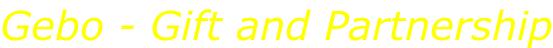 Gebo - Gift and Partnership